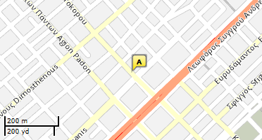 Location of business on map