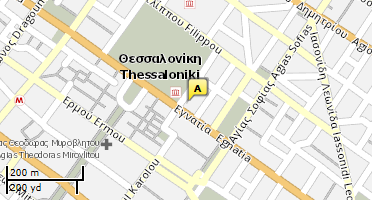Location of business on map