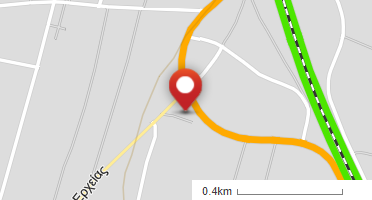 Location of business on map