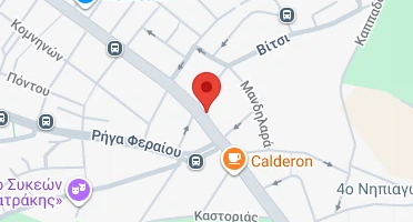 Location of business on map