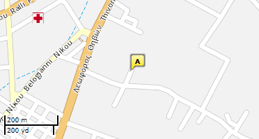 Location of business on map