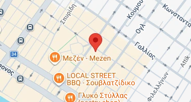 Location of business on map