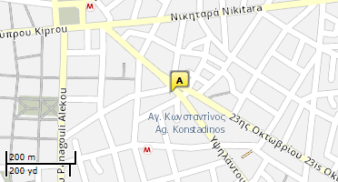 Location of business on map