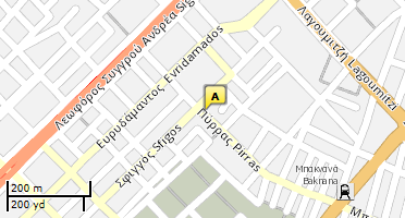 Location of business on map