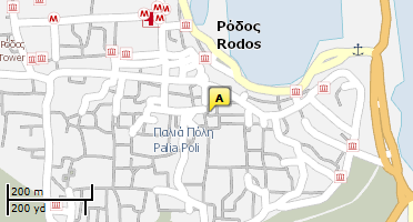 Location of business on map