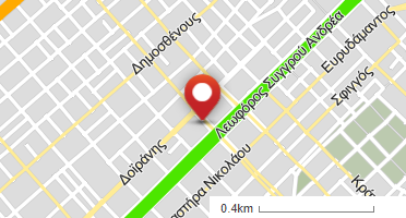 Location of business on map