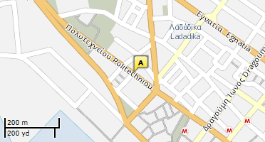 Location of business on map
