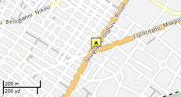 Location of business on map