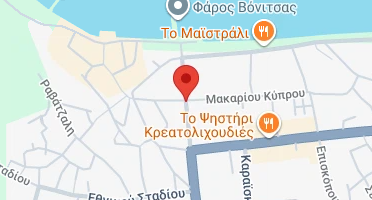 Location of business on map