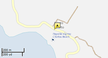 Location of business on map