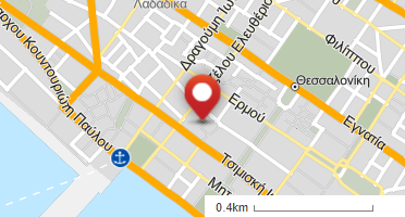 Location of business on map