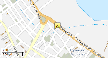 Location of business on map