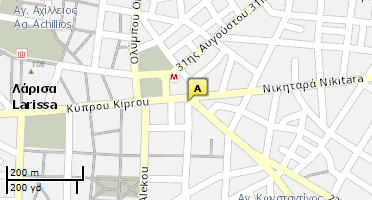 Location of business on map