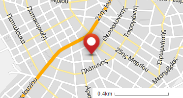 Location of business on map