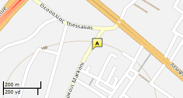 Location of business on map