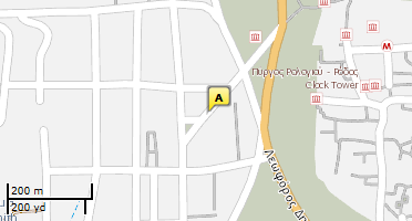 Location of business on map