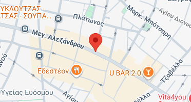 Location of business on map