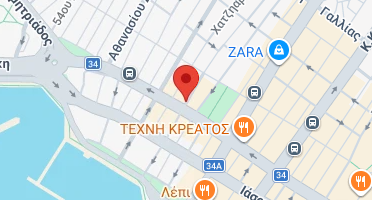 Location of business on map