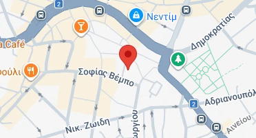 Location of business on map