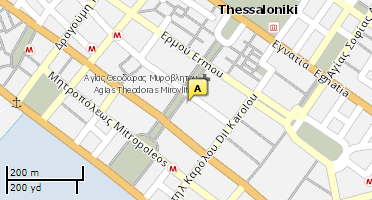 Location of business on map