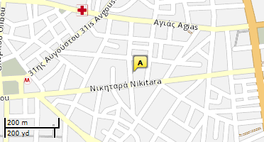 Location of business on map