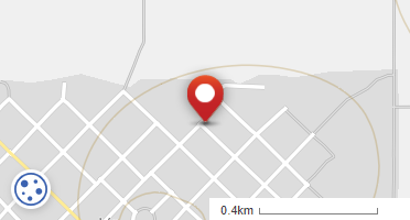 Location of business on map