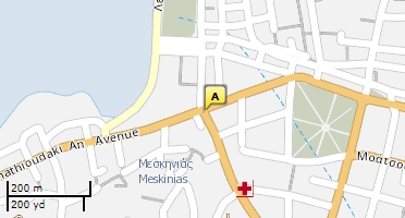 Location of business on map