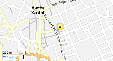 Location of business on map