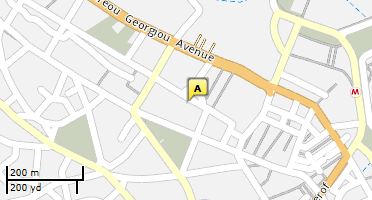 Location of business on map