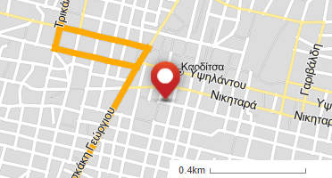 Location of business on map