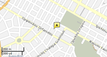 Location of business on map
