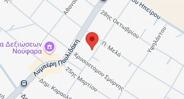 Location of business on map