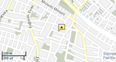 Location of business on map