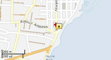 Location of business on map