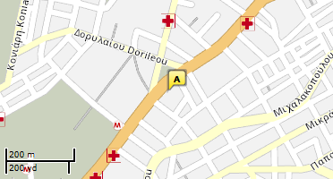 Location of business on map