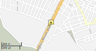 Location of business on map