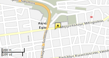 Location of business on map