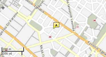 Location of business on map