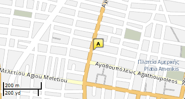Location of business on map