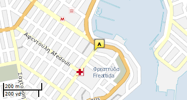Location of business on map
