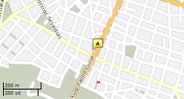 Location of business on map