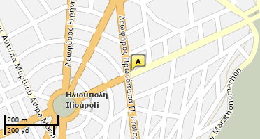 Location of business on map