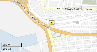 Location of business on map