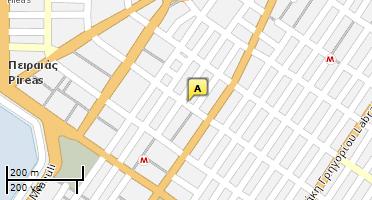 Location of business on map