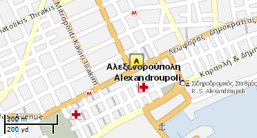 Location of business on map