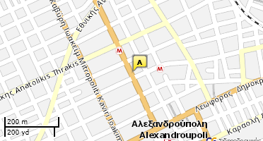 Location of business on map