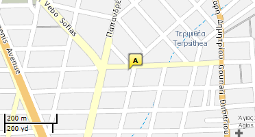 Location of business on map