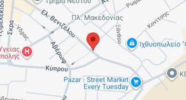 Location of business on map