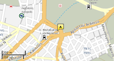 Location of business on map
