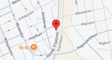 Location of business on map